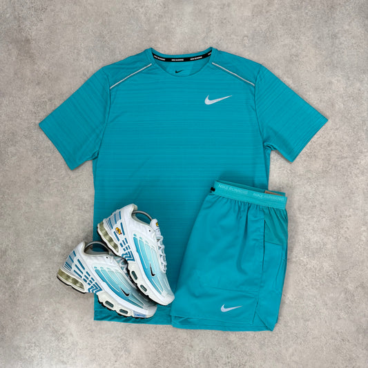 Bright Teal Nike Miler Set