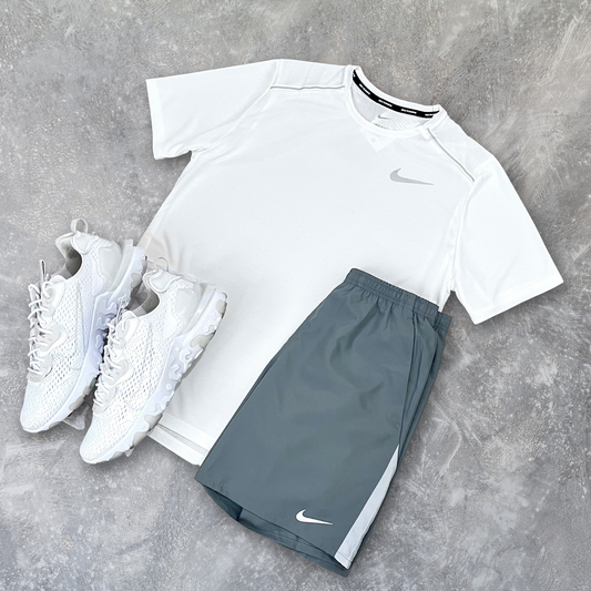 Nike White Miler Set
